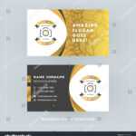 Golden Black Business Card Design Template Stock Vector Within Photographer Id Card Template