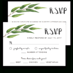 Greenery Wedding Rsvp Cards Template – Re1 Regarding Template For Rsvp Cards For Wedding