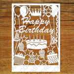 Happy Birthday Card Svg Files For Silhouette Cameo And Throughout Silhouette Cameo Card Templates