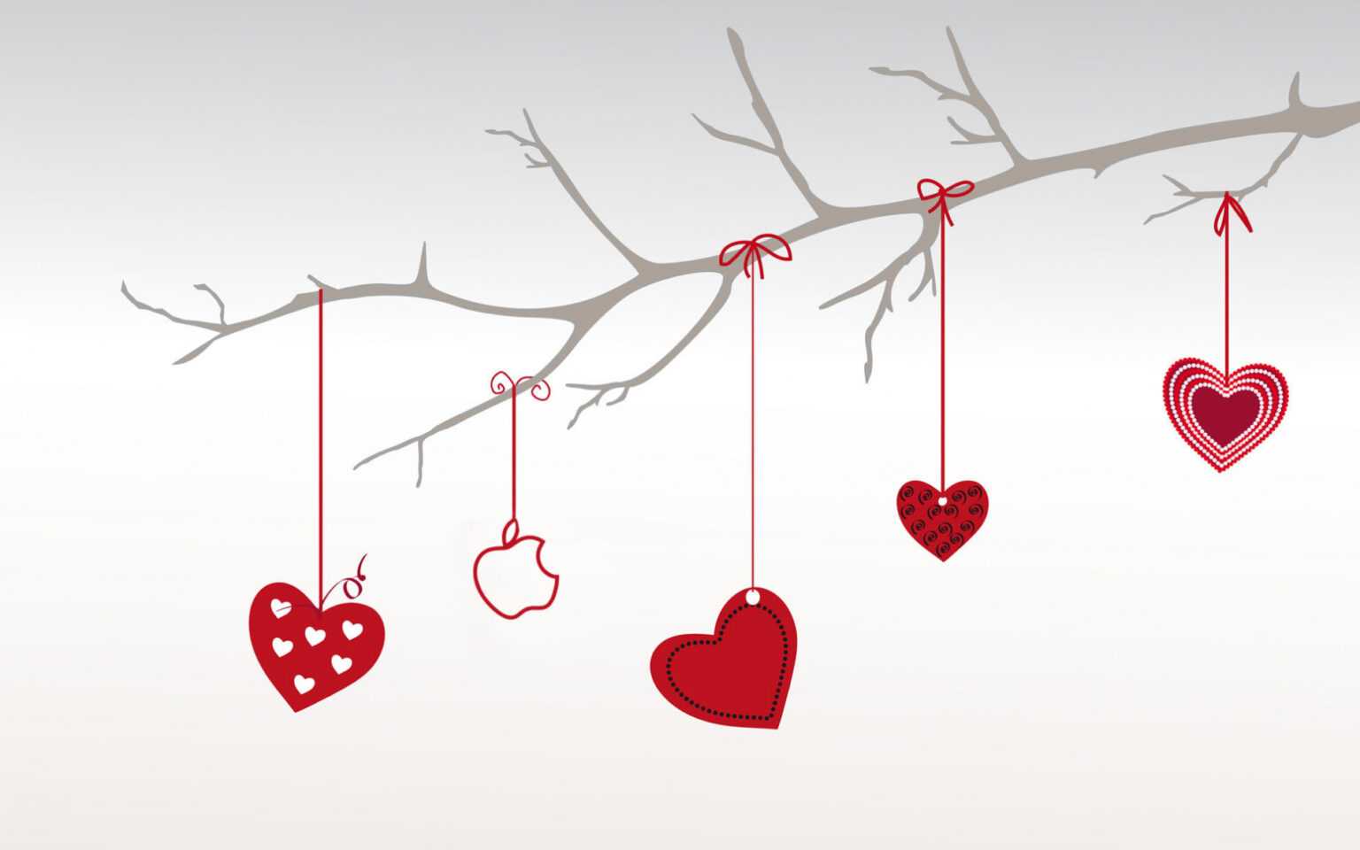 Heart Branch For Valentine Day Background For Powerpoint For Valentine 