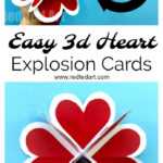 Heart Pop Up Valentine Card – Red Ted Art – Make Crafting Inside Pop Out Heart Card Template