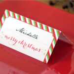 Holiday Place Card Diy Printable Throughout Table Name Card Template