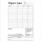 Homeschool Report Card Template Free ~ Addictionary Throughout Report Card Template Middle School