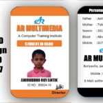 How To Create Professional Student Id Card In Ms Word 2013|Two Part Id Card  Design Microsoft Word Inside Portrait Id Card Template