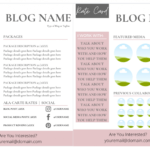 How To Make A Blogger Rate Card + Template In Rate Card Template Word
