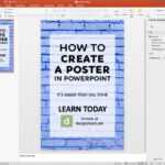 How To Make A Poster In Powerpoint: 10 Simple Steps | Design Throughout Powerpoint Presentation Template Size