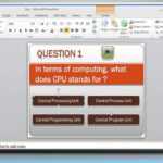 How To Make A Quiz On Powerpoint 2010 With Powerpoint Quiz Template Free Download