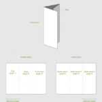 How To Make A Trifold Brochure Pamphlet Template Inside Three Fold Card Template
