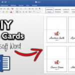 How To Make Place Cards In Microsoft Word | Diy Table Cards With Template Throughout Table Name Cards Template Free