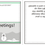 How To Supply Greeting/Christmas Cards | Printing Uk For Quarter Fold Card Template