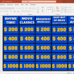 Jeopardy! Game Template For Powerpoint (2020) | Slidelizard Regarding Jeopardy Powerpoint Template With Sound