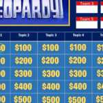 Jeopardy Template. Keep Score Up To 6 Teams Within Jeopardy Powerpoint Template With Score