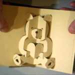 Kirigami Bear Pop Up Card For Teddy Bear Pop Up Card Template Free