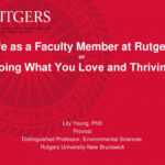 Life As A Faculty Member At Rutgers Or “Doing What You Love Pertaining To Rutgers Powerpoint Template