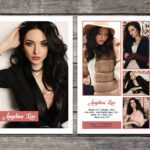 Model Comp Card On Behance In Zed Card Template