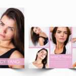 Model Comp Card Template By Designscozy | Thehungryjpeg Pertaining To Zed Card Template Free