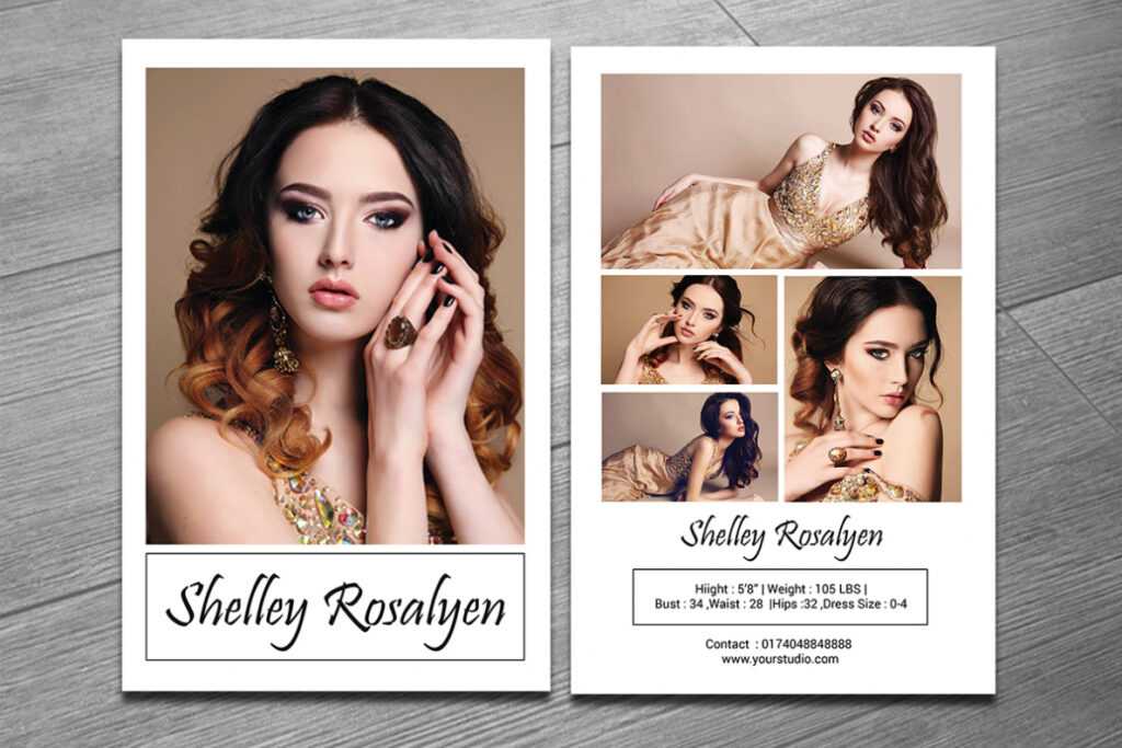 Modeling Comp Card Template On Behance throughout Zed Card Template