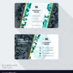 Modern Creative Business Card Template Flat Design for Web Design Business Cards Templates