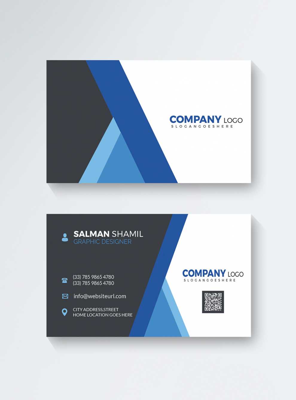 Professional Name Card Template - Creative Inspirational Template Examples