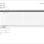 Monthly Timesheet Template For Excel And Google Sheets Throughout Weekly Time Card Template Free