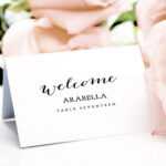 Name Place Card Template Printable Name Cards Instant Within Table Name Card Template
