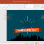 New Year Fireworks Powerpoint Template For Powerpoint Default Template