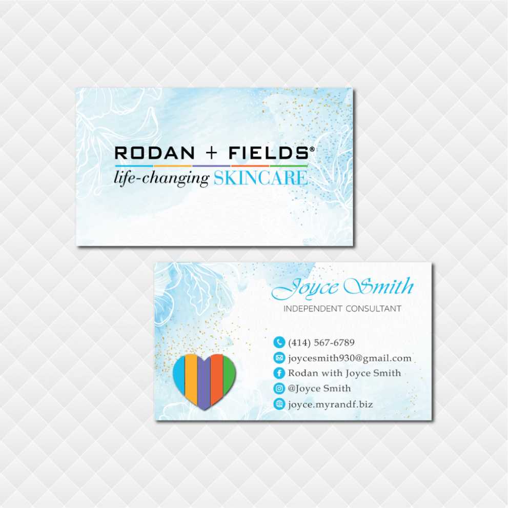 Rodan And Fields Business Card Template - Creative Inspirational ...