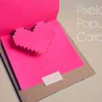 Pixelated Popup Card – Mono And Co In Pixel Heart Pop Up Card Template