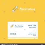 Plaster Logo Design With Business Card Template. Elegant For Plastering Business Cards Templates