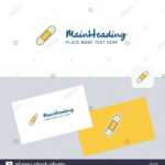 Plaster Vector Logotype With Business Card Template. Elegant Intended For Plastering Business Cards Templates