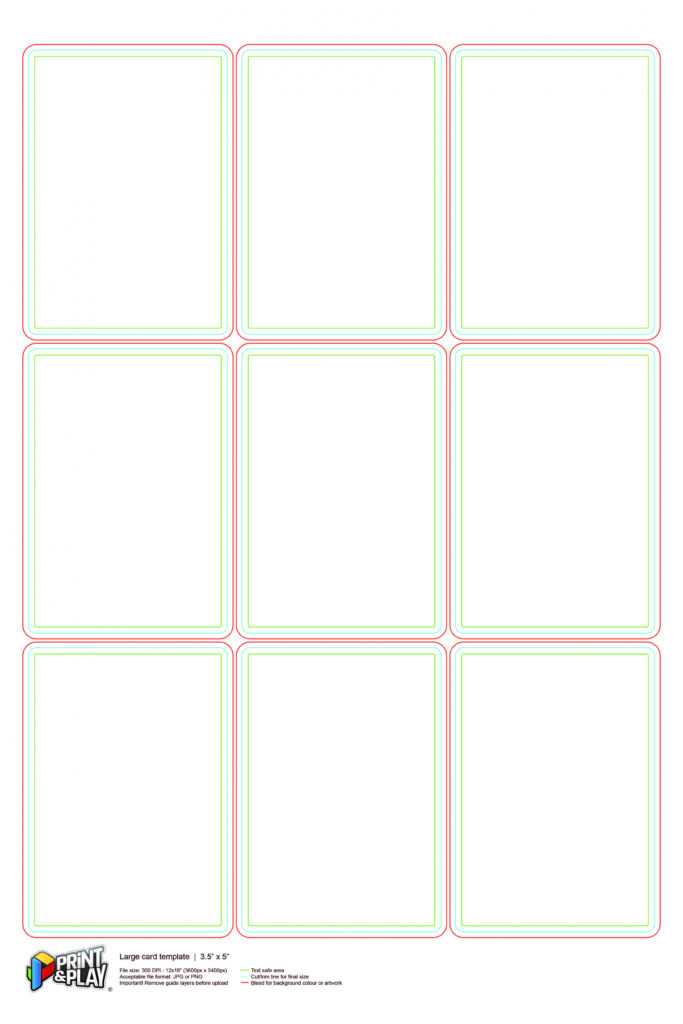 Playing Cards : Formatting &amp; Templates – Print &amp; Play throughout Place ...