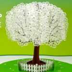 Pop-Up Apple Tree Card Tutorial (3D Sliceform On The Cricut) throughout Pop Up Tree Card Template