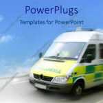 Powerpoint Template: An Ambulance With Clear Sky In The Pertaining To Ambulance Powerpoint Template
