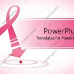 Powerpoint Template: Breast Cancer Awareness Pink Ribbon For Breast Cancer Powerpoint Template