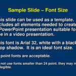 Ppt – Sample Slide – Font Size Powerpoint Presentation, Free In Powerpoint Presentation Template Size