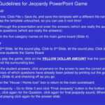 Ppt – Usage Guidelines For Jeopardy Powerpoint Game Game For Jeopardy Powerpoint Template With Sound