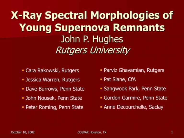 Ppt X Ray Spectral Morphologies Of Young Supernova regarding Rutgers Ppt X Ray Spectral Morphologies Of Young Supernova regarding Rutgers