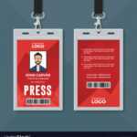 Press Id Card Design Template Royalty Free Vector Image Regarding Photographer Id Card Template