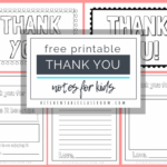 Printable Thank You Cards For Kids – The Kitchen Table Classroom Throughout Thank You Note Cards Template