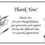 Printable Thank You Cards – Free Printable Greeting Cards Regarding Sympathy Thank You Card Template