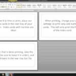 Printing Notes On Actual Note/Index Cards – Free Word Template With Regard To Word Cue Card Template