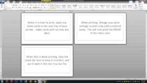 Printing Notes On Actual Note/Index Cards - Free Word Template with regard to Word Cue Card Template
