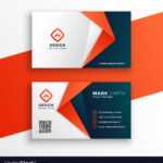 Professional Business Card Template Design Vector Image throughout Professional Name Card Template