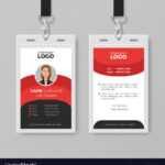 Professional Employee Id Card Template Royalty Free Vector regarding Work Id Card Template