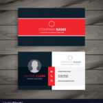 Professional Red Business Card Template Royalty Free Vector For Professional Name Card Template