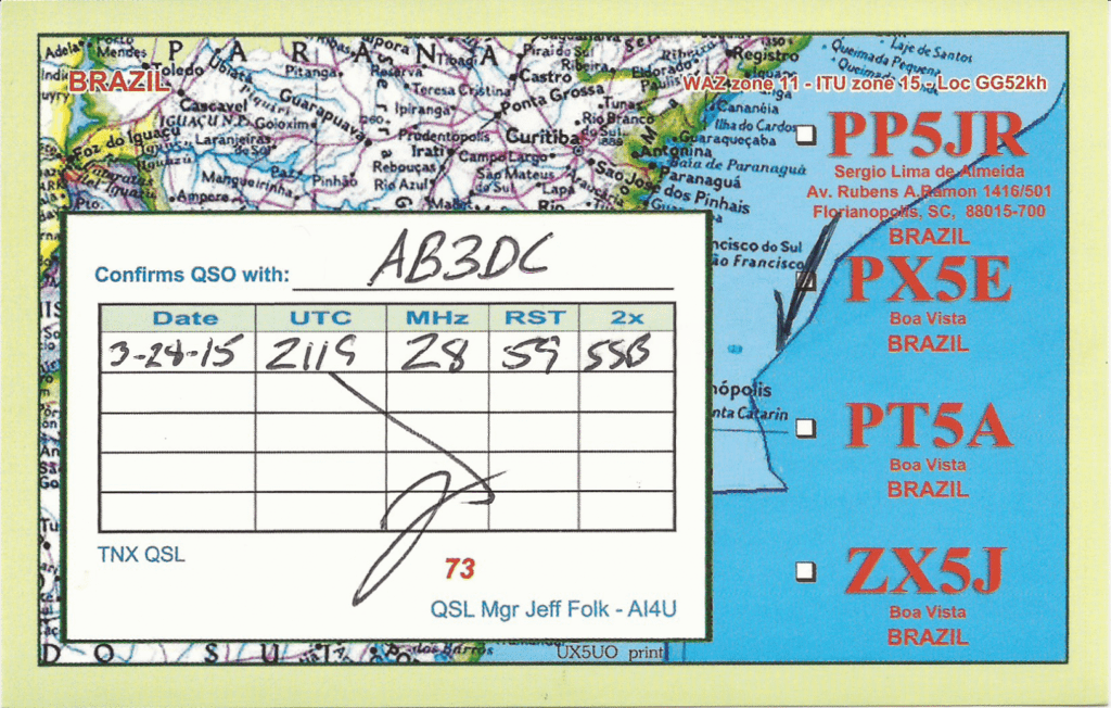 Qsl Cards Archives Ab3dcs Ham Radio Blog Pertaining To Qsl Card Template Creative