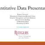 Quantitative Data Presentation Rutgers University Education With Rutgers Powerpoint Template