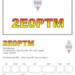 Radio Amateur Qsl Card Printers Uk – Examples Of Printed Qsl Throughout Qsl Card Template