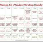 Random Acts Of Kindness Christmas Calendar For Kids Intended For Random Acts Of Kindness Cards Templates