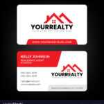 Real Estate Business Card And Logo Template Vector Image Pertaining To Real Estate Agent Business Card Template
